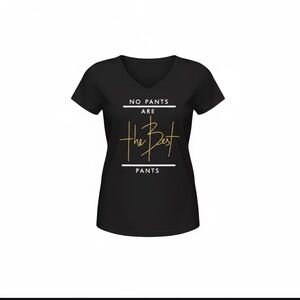Black and Gold Women's Pajama Top